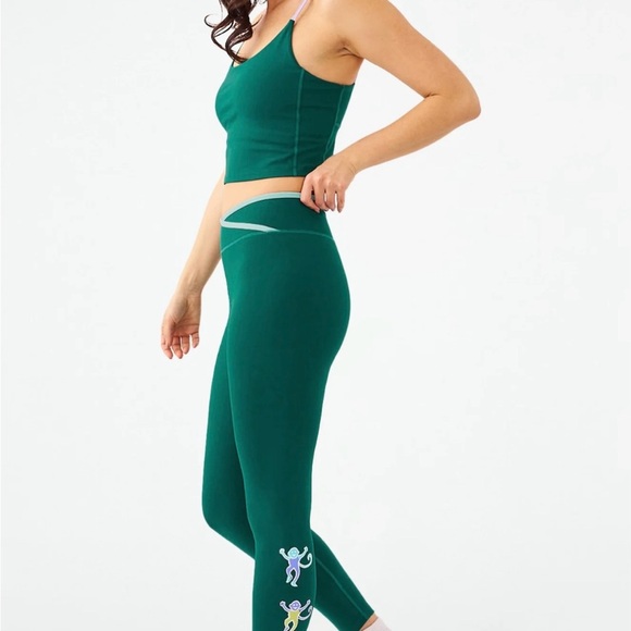 NWOT Roller Rabbit Teal and Multicolor Legging Set - Picture 1 of 7